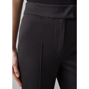 LK Bennett Esen Black Stretch Slim Square Pocket Trousers